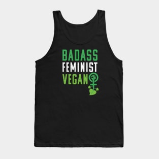 Vegan Feminist Badass for Vegan Women Tank Top